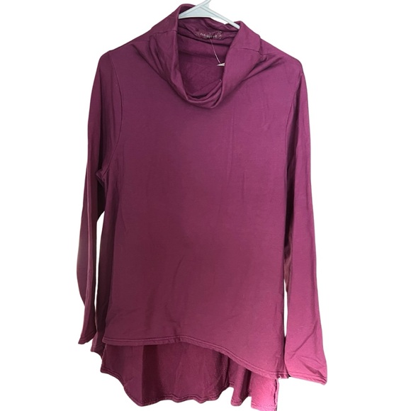 cut loose Tops - Cut Loose Magenta Cowl Neck Top